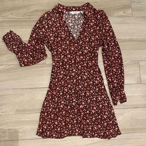 & Othe Stories floral print mini dress size 2